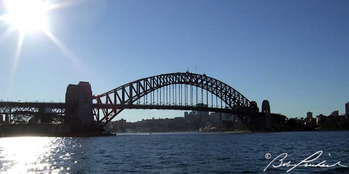 Sydney, Australia: Harbor Bridge Under A Bright Sun #055