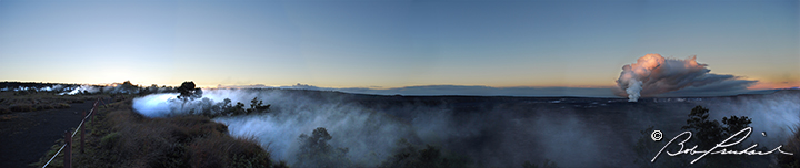 Hawaii: Dawn At the Steam Bluffs And Kilauea Volcano