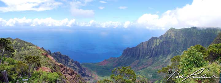 Kauai Hawaii: Kalalau Valley Panoramic