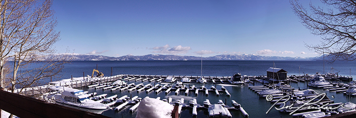 Lake Tahoe, California: Winter Lake View From Tahoe City Marina