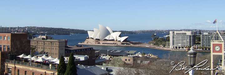 Sydney Australia: Sydney Opera and Harbor (View from Bridge Ramp) #227