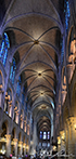 Inside Notre Dame Panorama