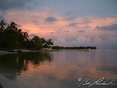 Belize: Northern Caye, Western View at Dawn