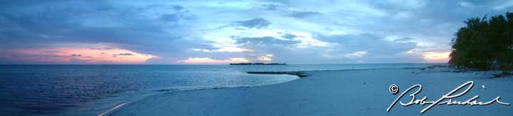 Belize: Northern Caye Beach - Dawn Approches Sandbore Caye