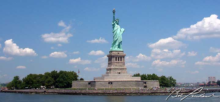 Panoramic Statue Of Liberty, NYC